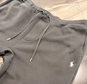 Polo Ralph Lauren Performance Mens XL Black Jogger Sweatpants Pony Drawstring